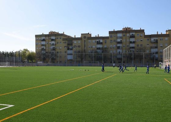 El césped artificial se extiende en las instalaciones deportivas