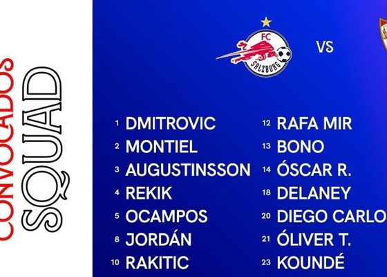 Una lista para Salzburgo... con sólo 17 jugadores del primer equipo