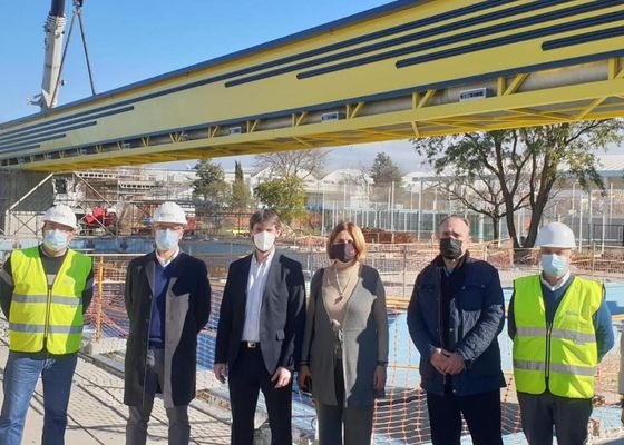 El Ayuntamiento de Sevilla avanza en las obras de la piscina del C.D. Torreblanca