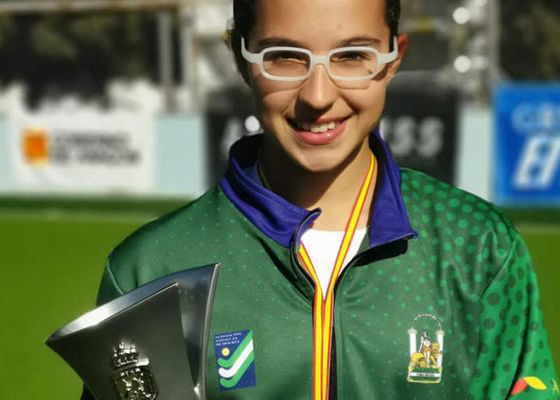 Antía Torres, la jugadora del SADUS que triunfa con la selección andaluza de hockey