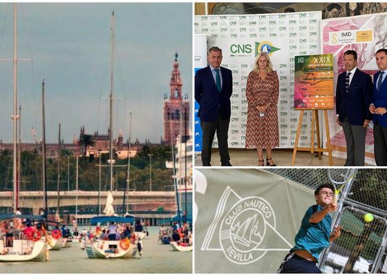 El Ayuntamiento apoya el Ascenso del Guadalquivir y el Open de Sevilla de tenis a través de un convenio con el Club Náutico