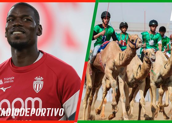 Paul Pogba aterriza en las carreras de camellos