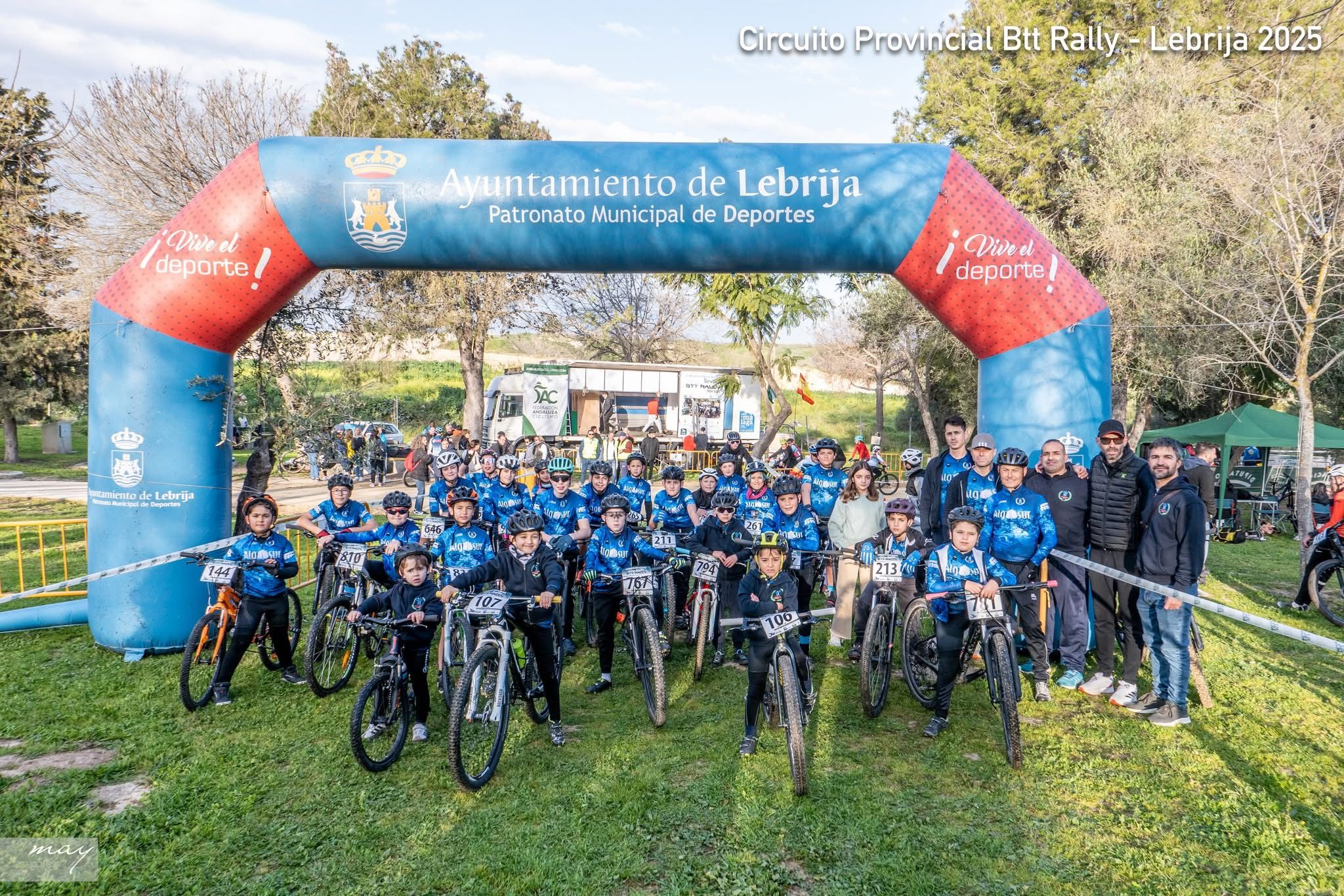 Éxito rotundo en Lebrija: más de 400 ciclistas acudieron a la cita