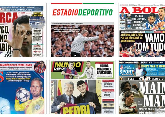 Las victorias en UEFA de Athletic y Real Sociedad, la renovación de Pedri, la oferta de Arabia por Rodrygo... así vienen las portadas de hoy