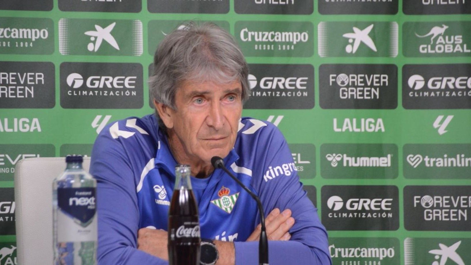 Pellegrini pone en duda a Natan, que está pasando un mal momento, y descarta a tres jugadores más