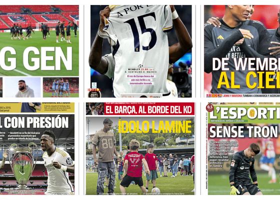 La final de la Champions, la situación del Barcelona, el mercado de fichajes…  así vienen las portadas del sábado