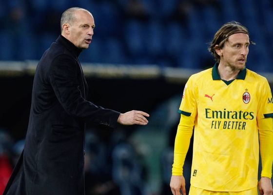 Allegri y Luka Modric, futuro en el aire: la Champions podría dictar sentencia en el Milan