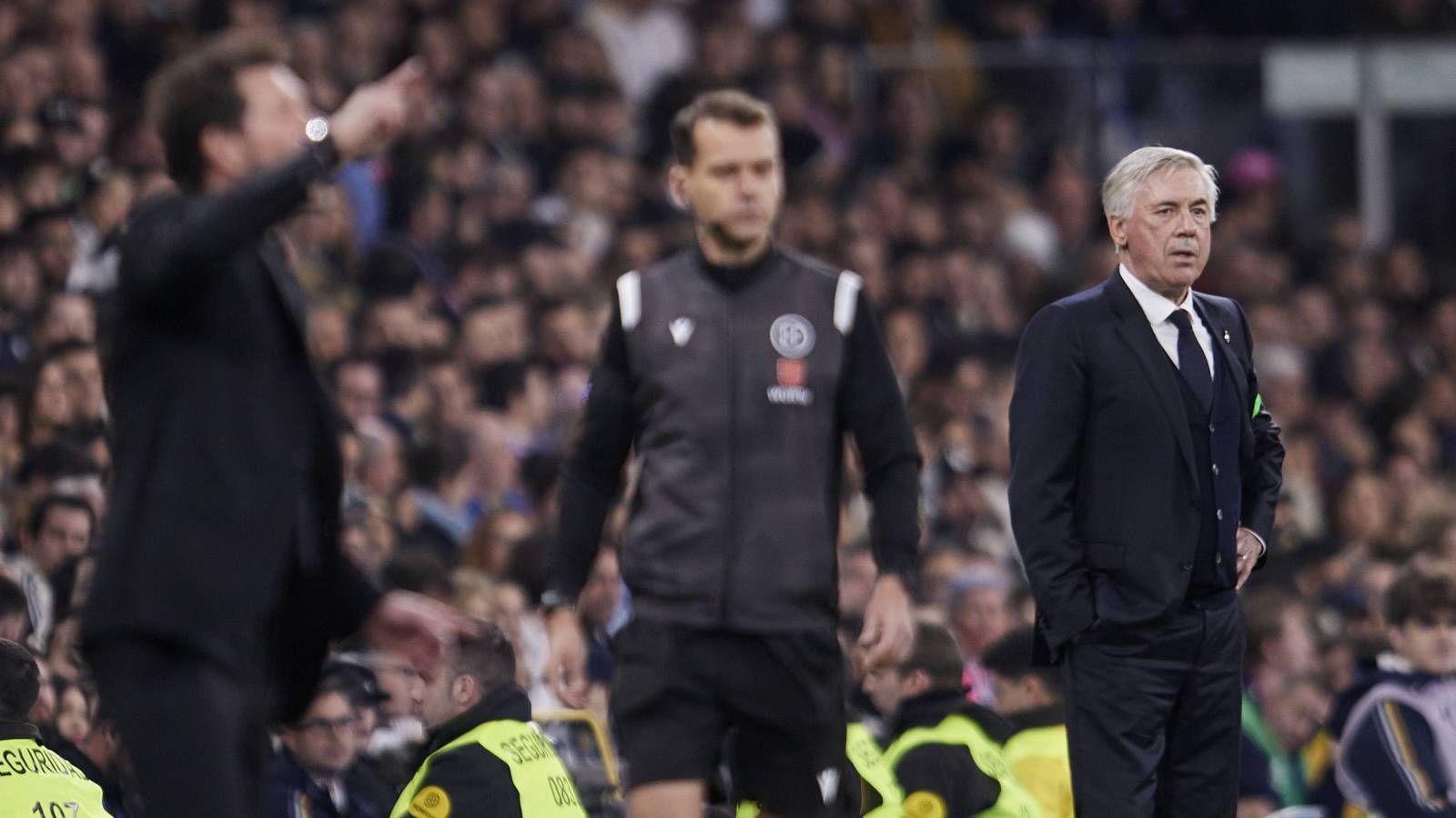 Ancelotti y Simeone, con visiones enfrentadas tras el derbi