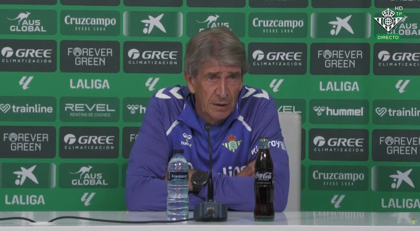 Pellegrini asume el papel de favorito en el derbi ante el Sevilla: "Vamos a salir a buscar la victoria desde el minuto uno"