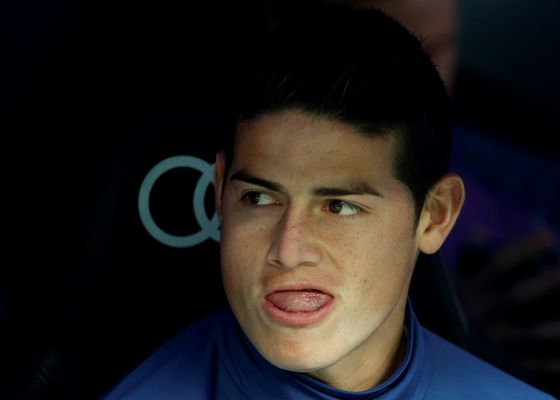 James Rodríguez entrena en España
