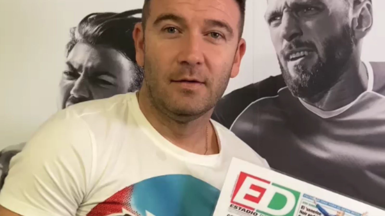 Diego Capel y su portada de Estadio Deportivo, al fin juntos