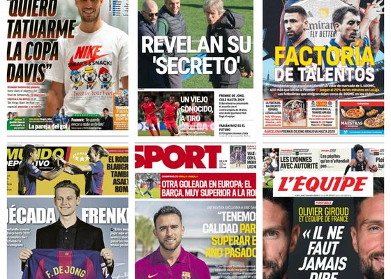 El secreto de Manu Fajardo, Carlos Alcaraz y su estreno en el Six Kings Slam, el talento de la Selección de Luis de La Fuente...así vienen las portadas