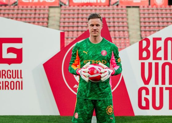Ter Stegen, en su presentación con el Girona: "Respeto mucho lo que ha hecho Gazzaniga pero vengo con la intención y las ganas de jugar"