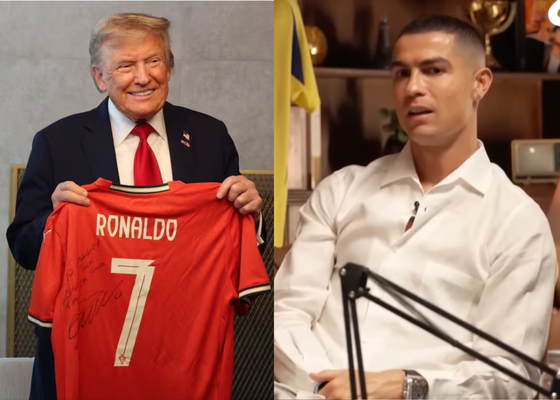 Cristiano Ronaldo ve en Donald Trump a una figura que ''puede cambiar el mundo''