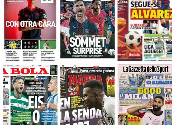 La convocatoria de España, el récord de Mbappé, la salida de Fermín... Así vienen las portadas deportivas del 30 de agosto