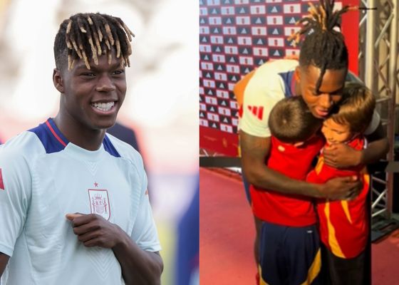 El detallazo de Nico Williams con dos aficionados txuri-urdines