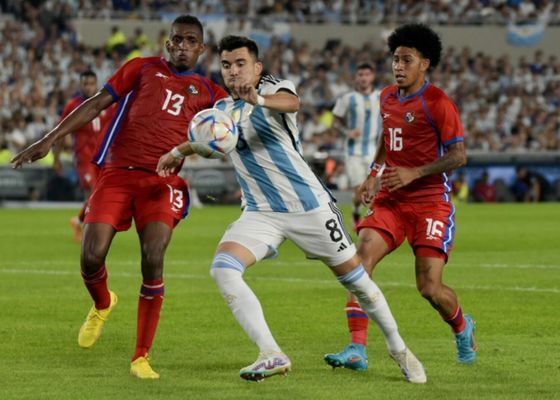 Acuña, único 'sevillano' con minutos en la fiesta de Argentina ante Panamá