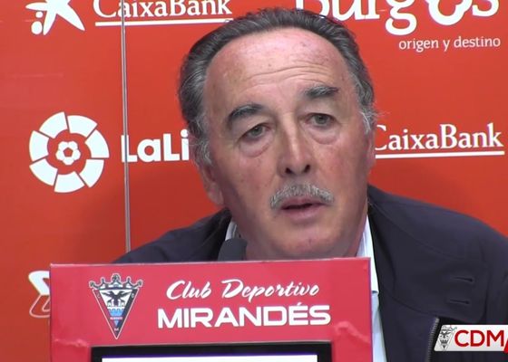 Alfredo de Miguel plantea su dimisión y la venta del club Mirandés