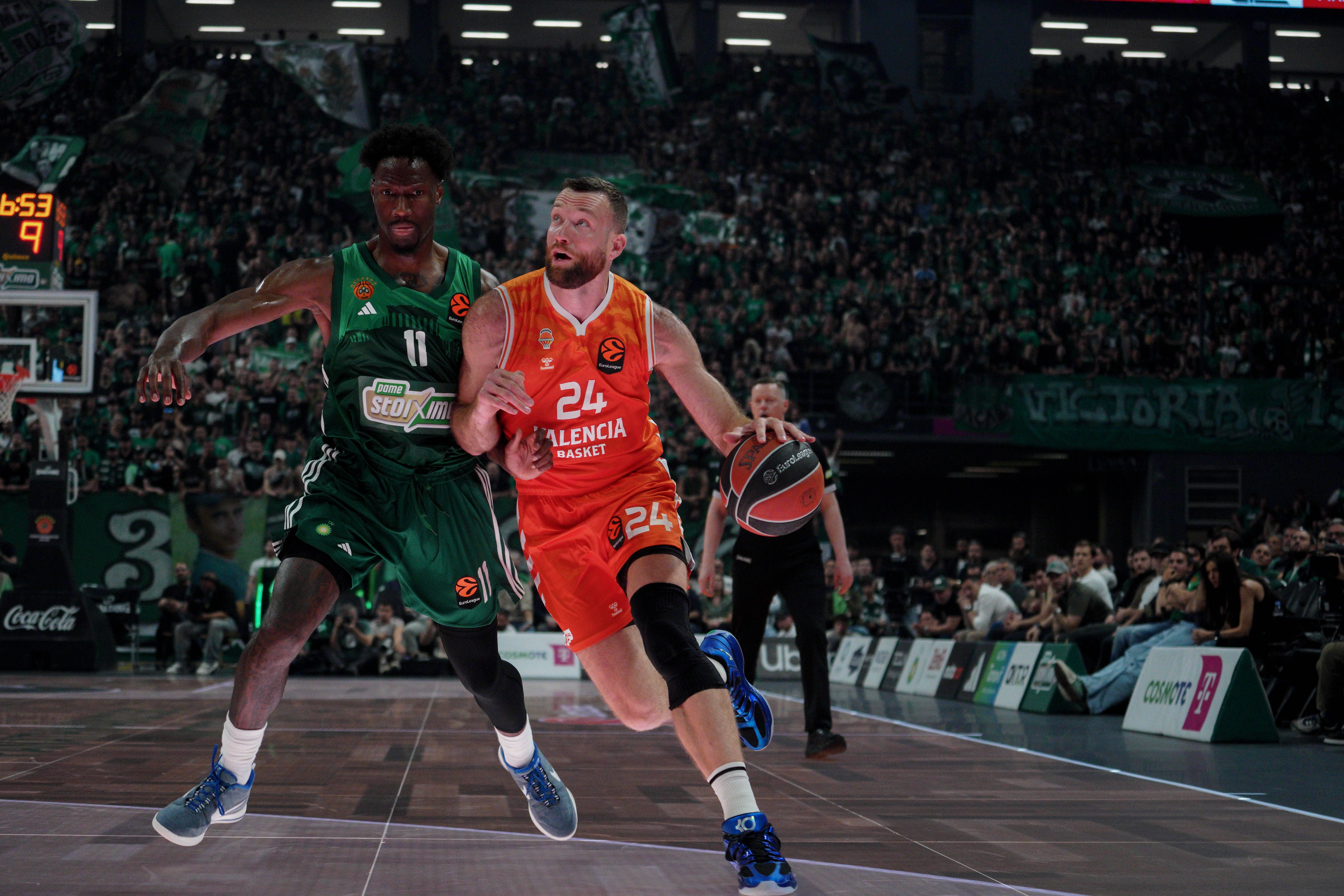 Valencia Basket - Panathinaikos, resumen y resultado del quinto partido del play off de la Euroliga 2025-2026  