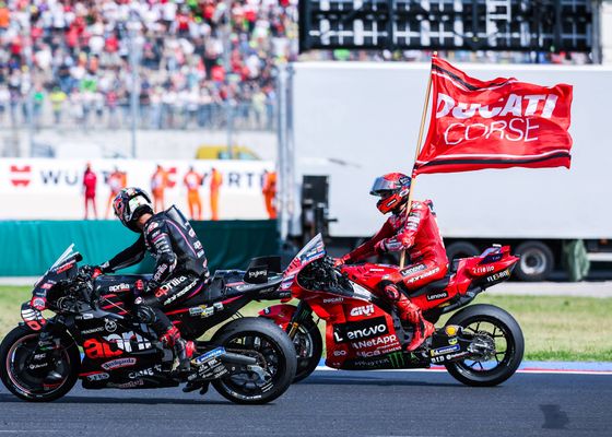 Aprilia lo deja claro: "Con Jorge Martín al cien por cien es posible batir a Marc Márquez"