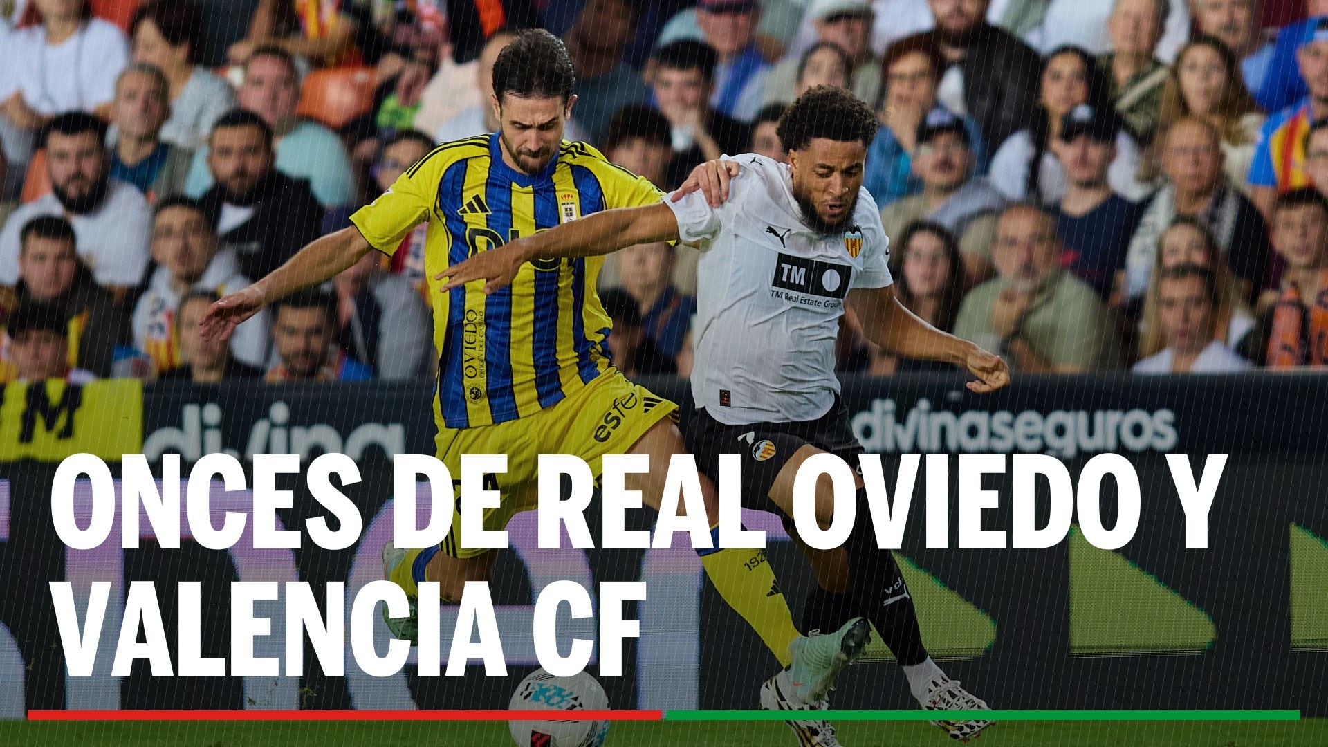 Alineaciones Real Oviedo - Valencia: Onces confirmados de Real Oviedo y Valencia en la jornada 28 de LaLiga EA Sports