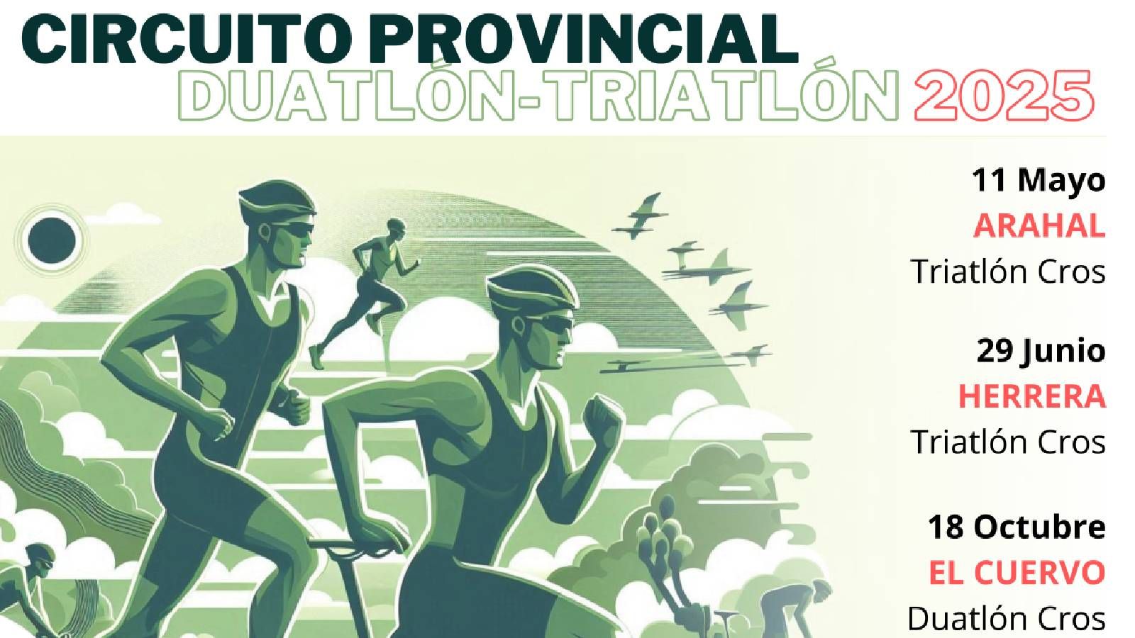 Menos de un mes para el pistoletazo de salida del Circuito Provincial de Duatlón y Triatlón 2025