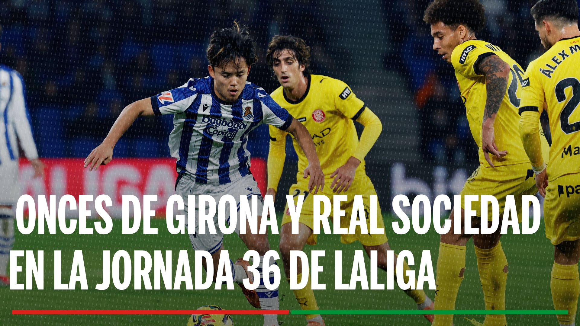 Girona - Real Sociedad: alineaciones confirmadas, horario y dónde ver en TV el partido de LaLiga EA Sports