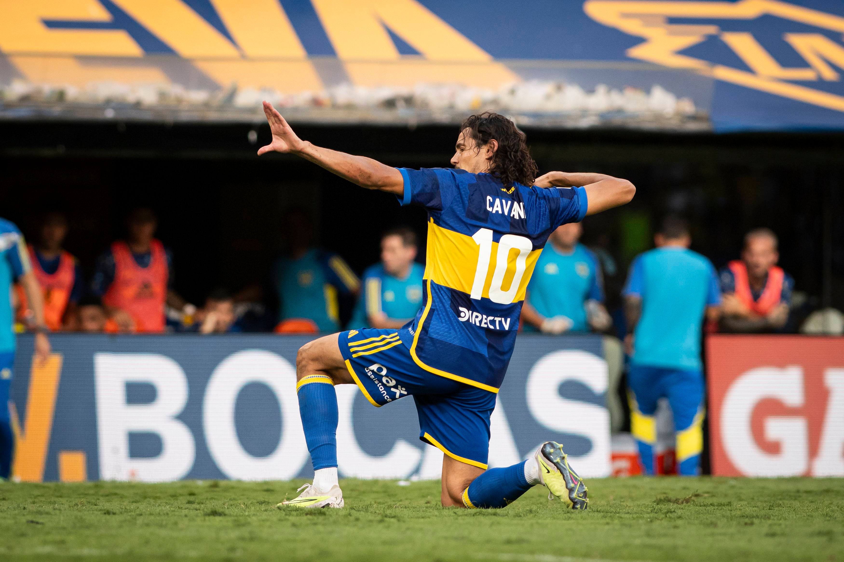 El adiós de Cavani en Boca