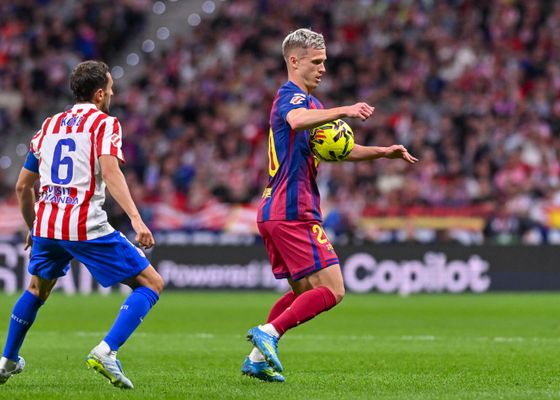 Dani Olmo le da la razón a Hansi Flick con su decisión en el Metropolitano