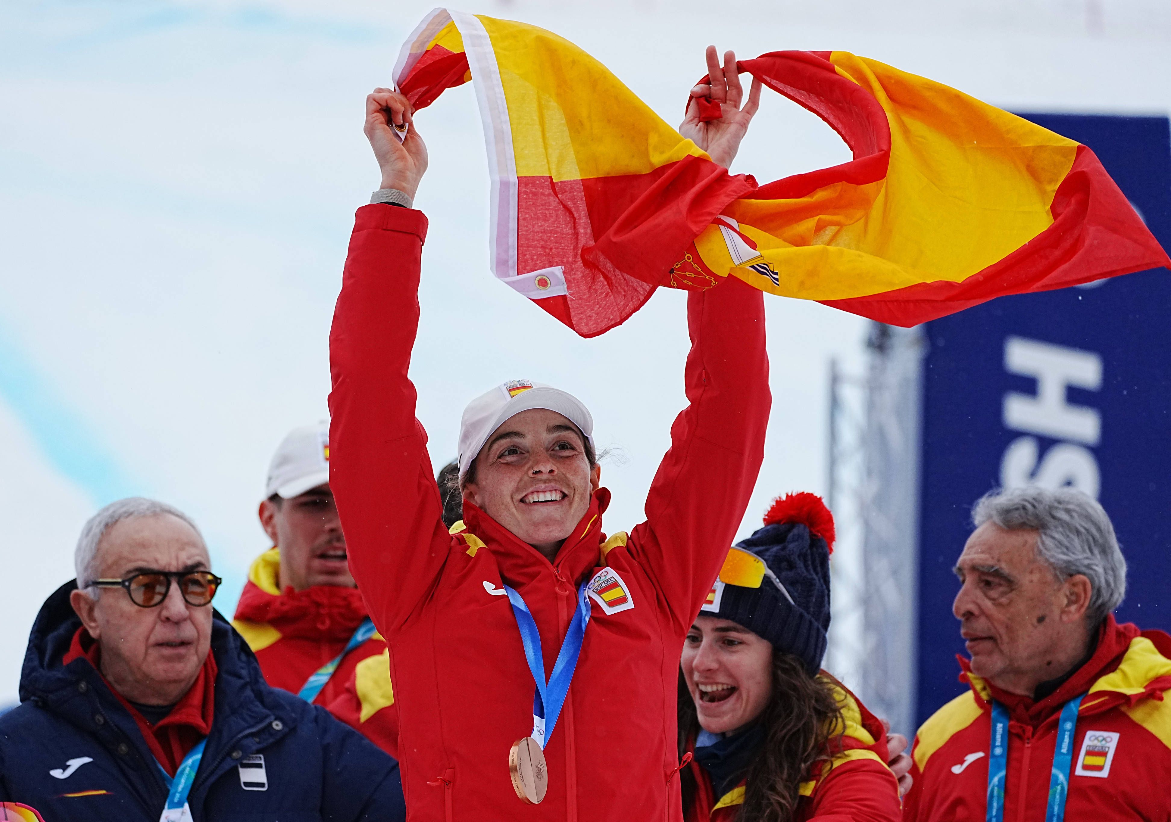 Ana Alonso, emocionada por el homenaje en su casa: "Es el sitio en el que tengo todos mis primeros recuerdos con la nieve"