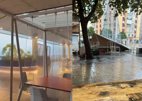 Las imágenes de los estragos del temporal en Andalucía: calles convertidas en ríos en Sevilla y Huelva