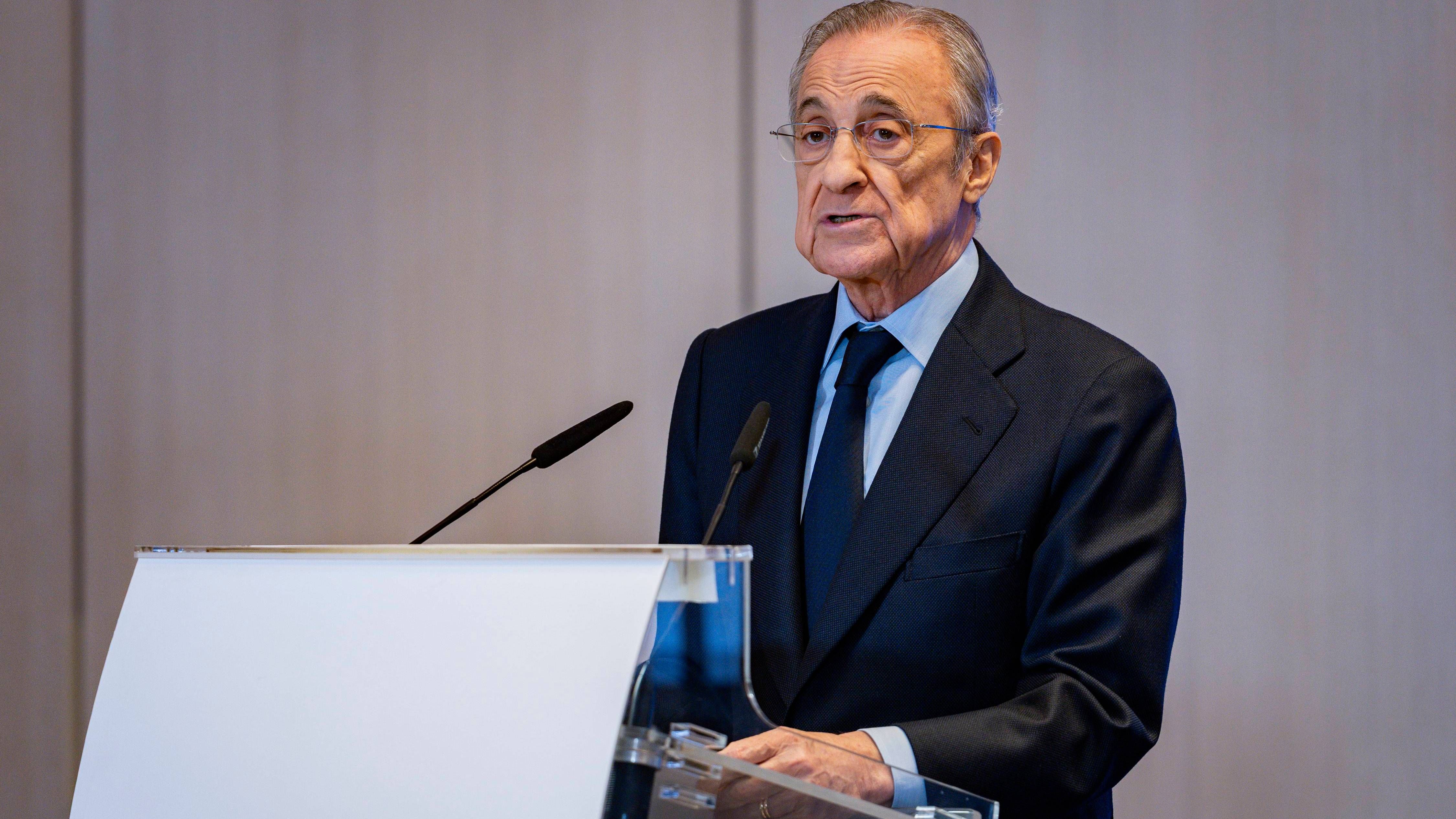 Florentino Pérez dispara contra la UEFA, Tebas, LaLiga y el Barcelona: "Por supuesto no me parece normal"