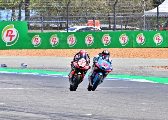 Tres milésimas deciden la pelea entre Almansa y Quiles en Moto3