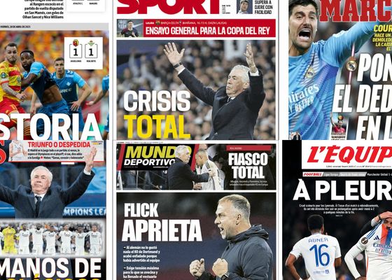 La clasificación histórica del Betis, la posible marcha de Ancelotti... Así vienen las portadas de este Viernes Santo 18 de abril