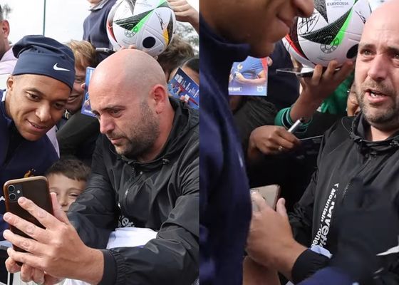 Mbappé y el sueño cumplido entre lágrimas de este aficionado