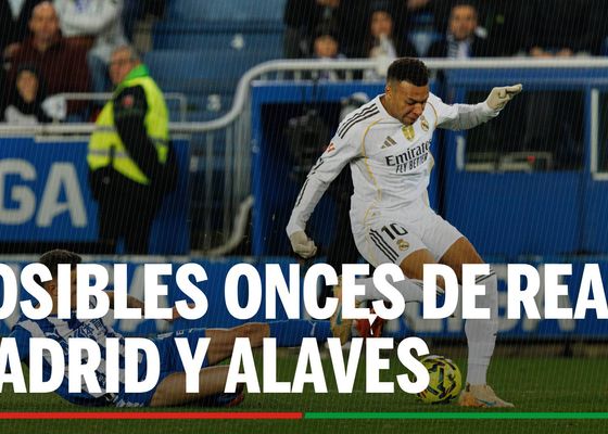 Real Madrid - Alavés: alineaciones , horario y donde ver en tv el partido de la Liga EA Sports