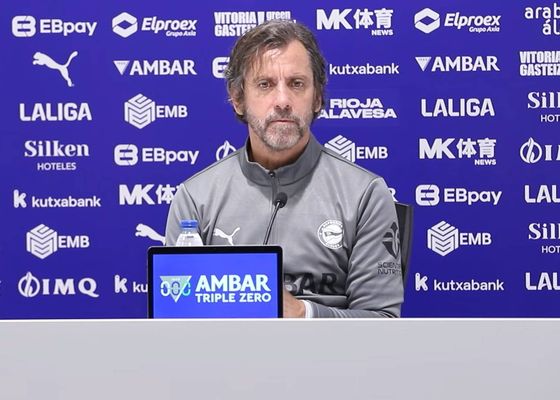 Quique Sánchez Flores 'llama' a la cantera antes de su estreno en Mendizorroza: "Me gusta abrir la puerta a gente joven"