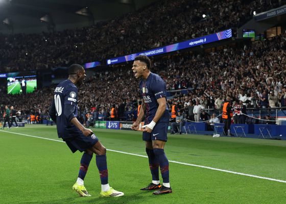 PSG 2-0 Liverpool: Doué y Kvaratskhelia dan el primer paso en el Parque de los Príncipes
