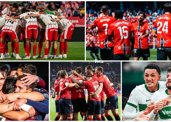 LaLiga llega a su última jornada: las cuentas de Girona, Mallorca, Levante, Osasuna y Elche para salvarse