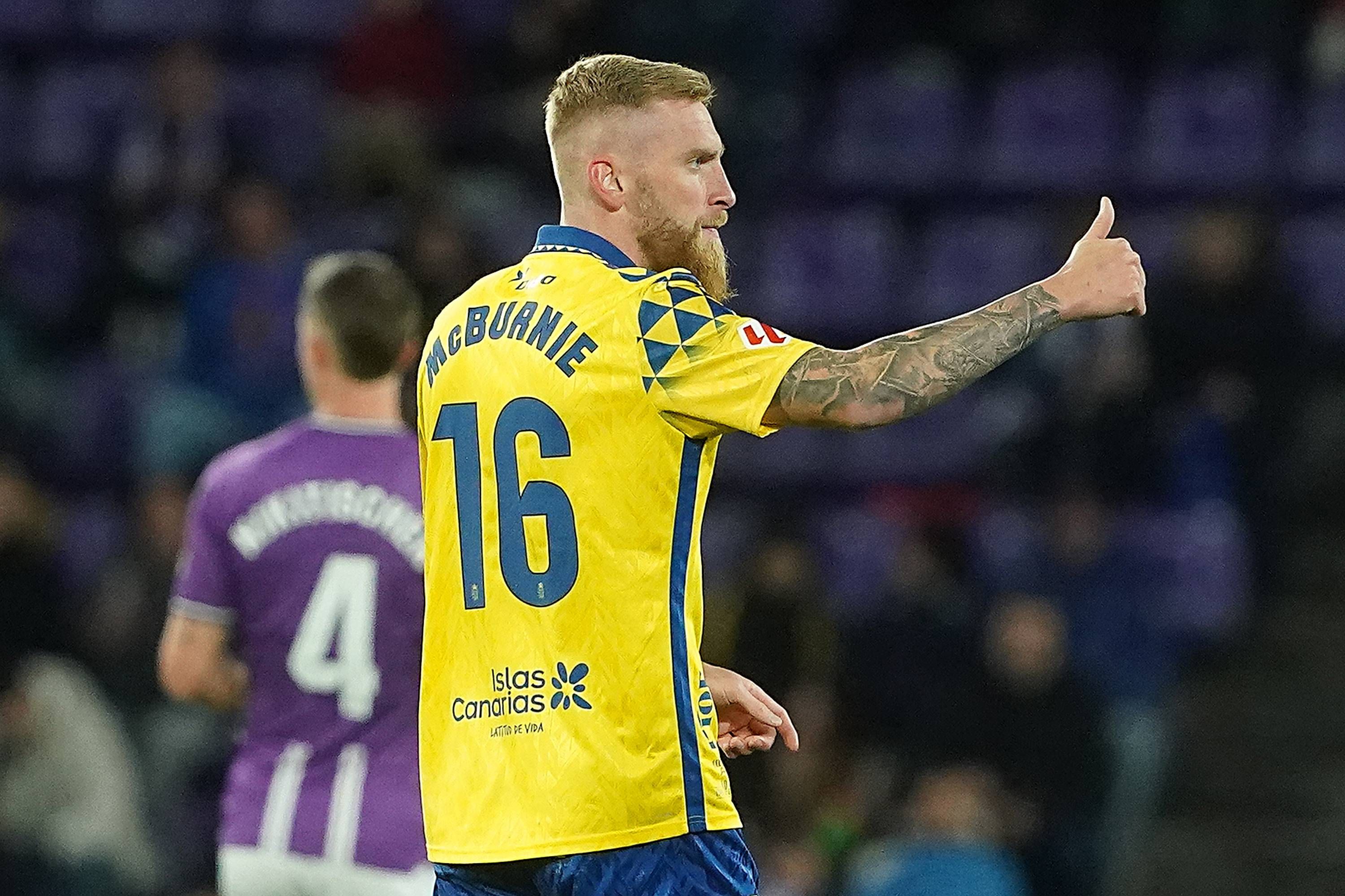 Tras un gran rendimiento, Las Palmas quiere contar con McBurnie en Segunda División