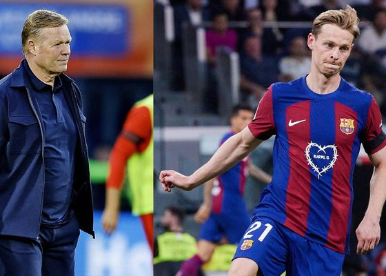 Peligra la Eurocopa para De Jong; Koeman se piensa dejarlo fuera
