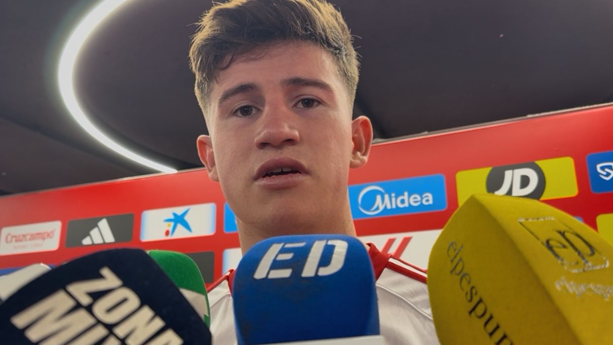 Oso, orgulloso tras su salto al estrellato y contundente: "No sé lo que interpreta el árbitro en ese momento"