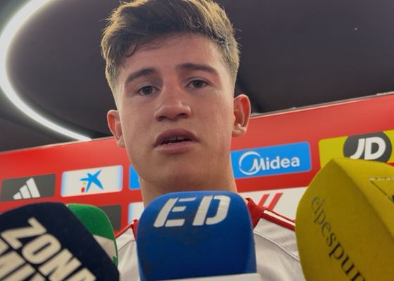 Oso, orgulloso tras su salto al estrellato y contundente: "No sé lo que interpreta el árbitro en ese momento"