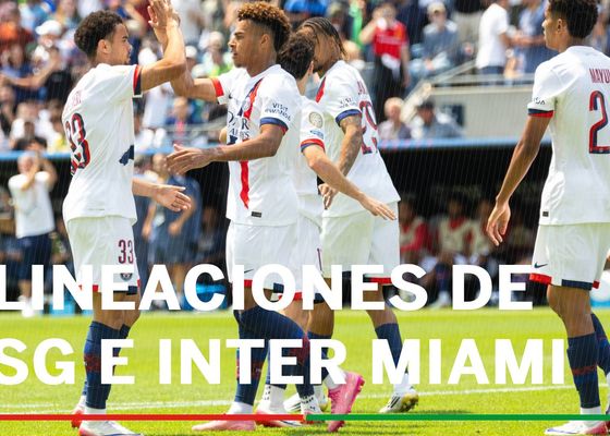 Alineaciones PSG - Inter Miami: Alineaciones probables de PSG e Inter Miami en los octavos de final del Mundial de Clubes 2025