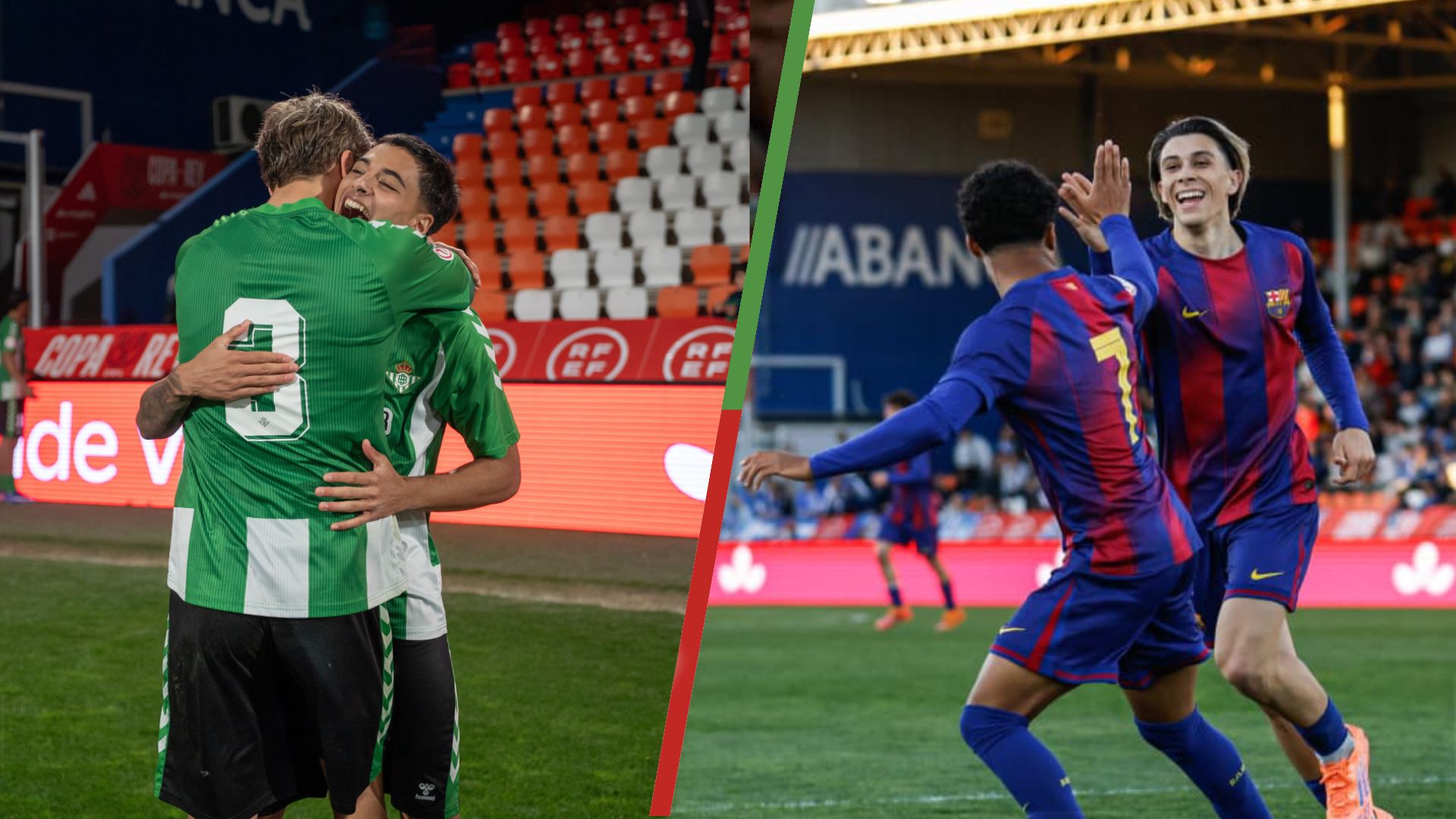 Así llegan Real Betis y FC Barcelona a la final de la Copa del Rey Juvenil: la venganza verdiblanca    