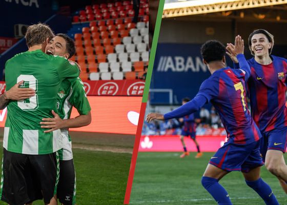 Así llegan Real Betis y FC Barcelona a la final de la Copa del Rey Juvenil: la venganza verdiblanca    