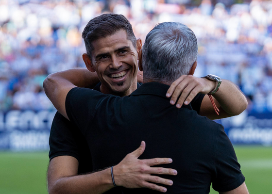 Antonio Hidalgo y el futuro entrenador del Málaga