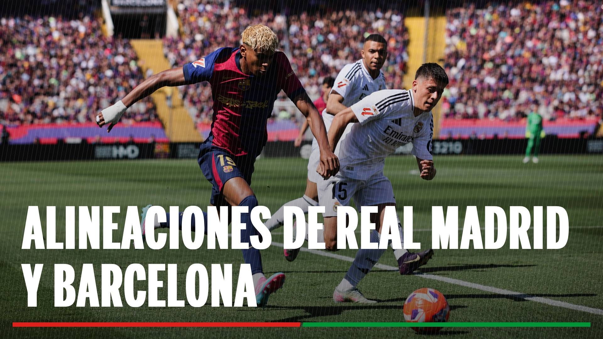 Alineaciones Real Madrid - Barcelona: Alineación confirmada del Real Madrid - Barcelona en el partido de la jornada 10 de LaLiga