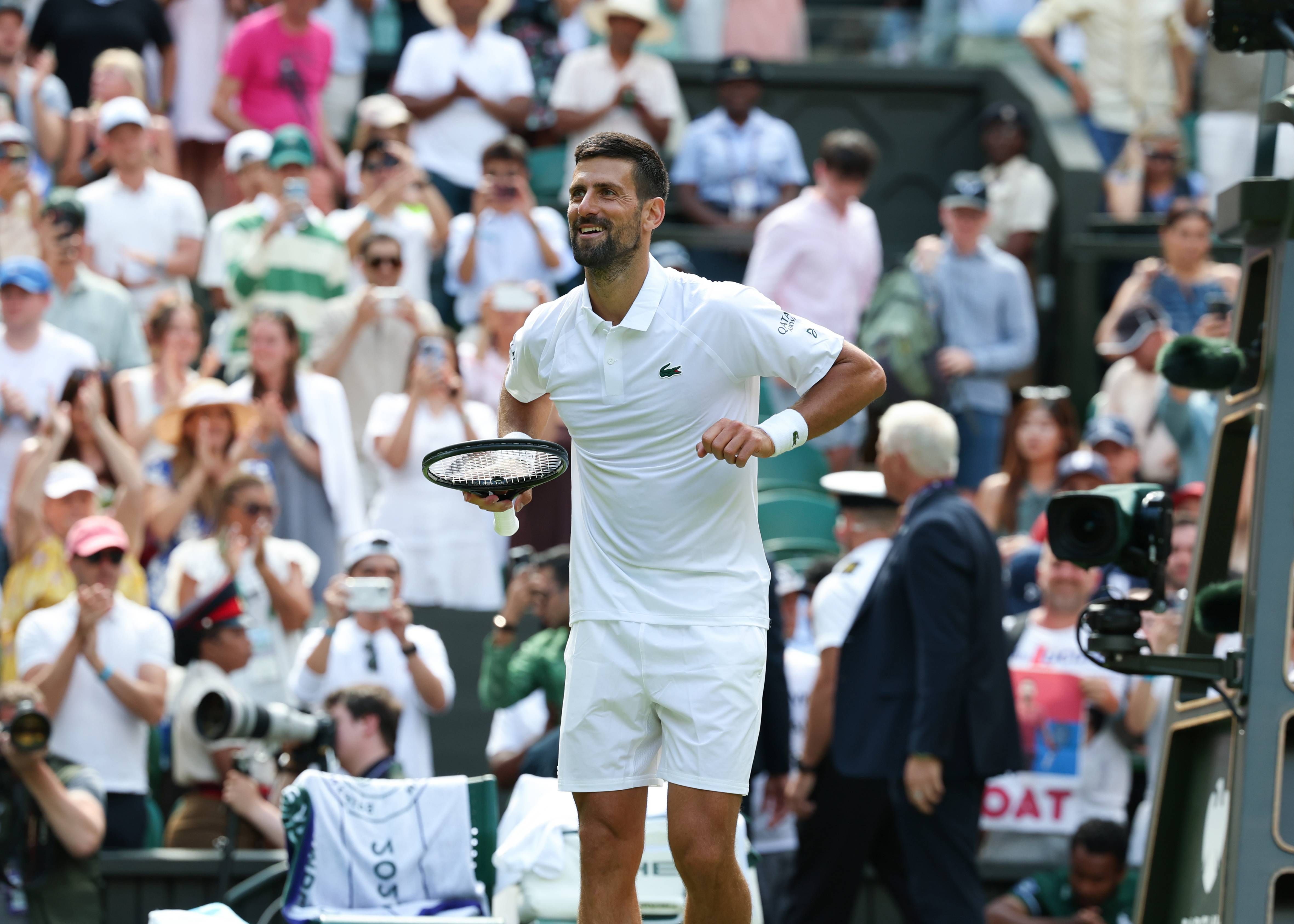 Djokovic enciende Wimbledon con su nuevo baile: “Es por mis hijos”