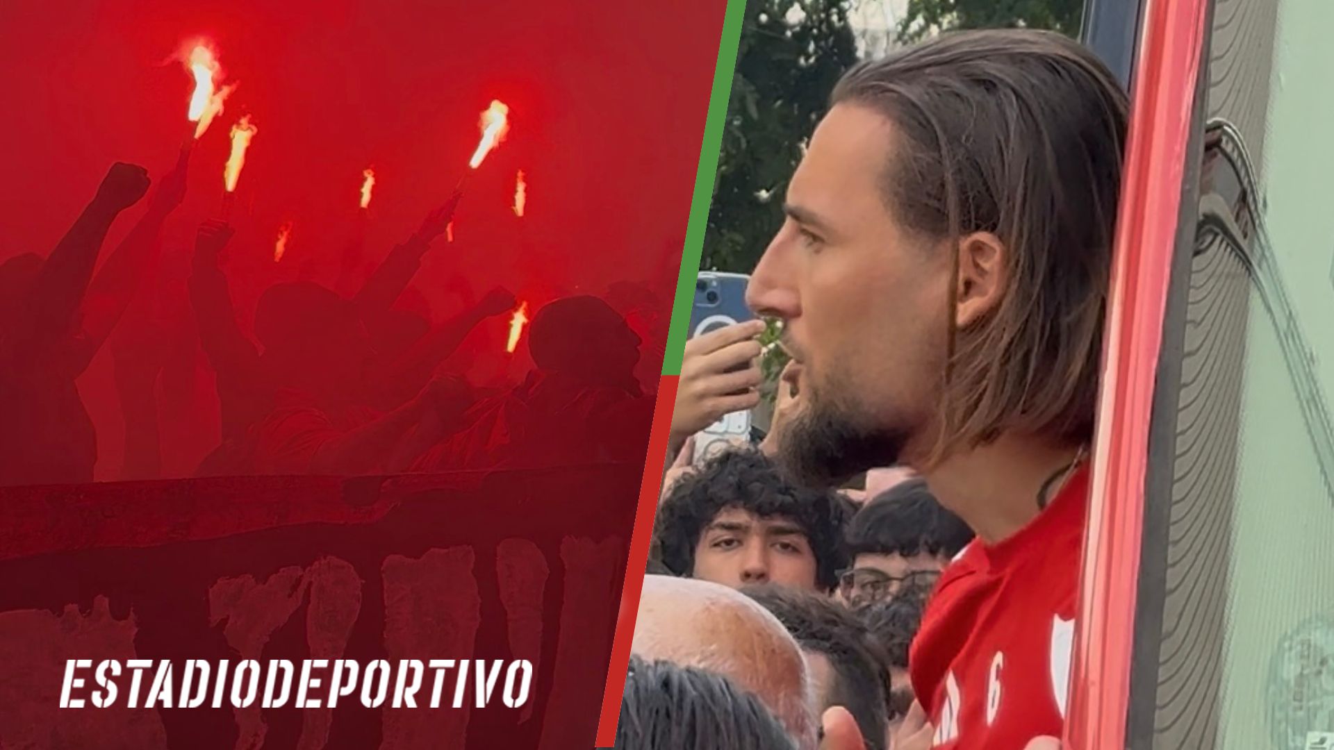 El brutal recibimiento al Sevilla a la salida del entreno: mensaje de Gudelj al sevillismo y bengaleo antes de la final frente a la Real: "Imposible que este club vaya a bajar"